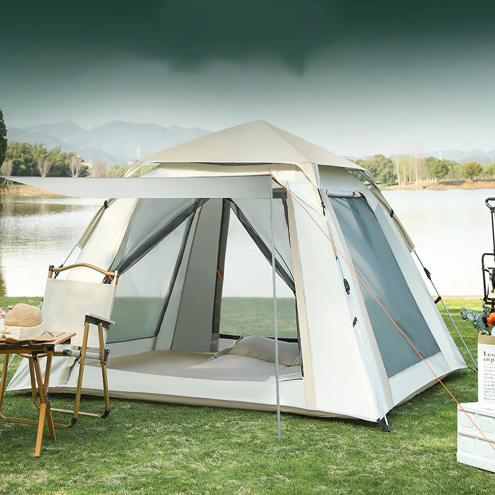 

Two Doors Instant Tent Waterproof Backpacking Tent Automatic Quick Opening for Family Camping Hunting Hiking Mountaineering