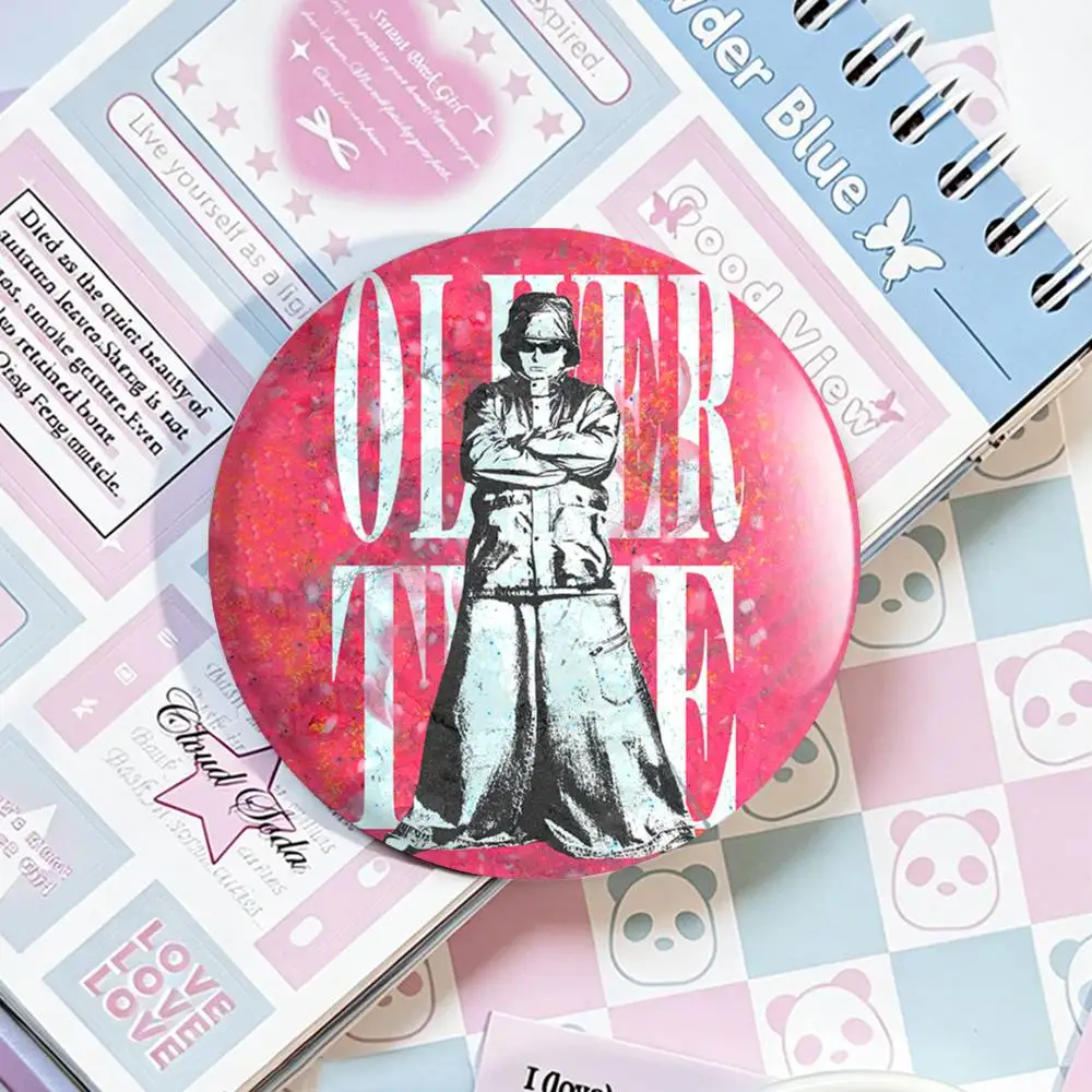 Indie Pop Rap Singer O-Oliver Tree Badges 25 32 44 58 75 mm Round Fans Collect Friends Gifts Brooch Souvenir