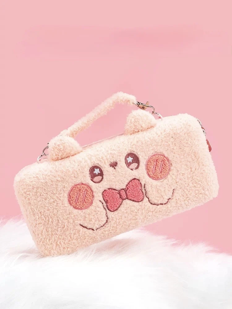 Suitable for switch oled/ns padded storage bag, cute rabbit ear portable anti-drop protection box