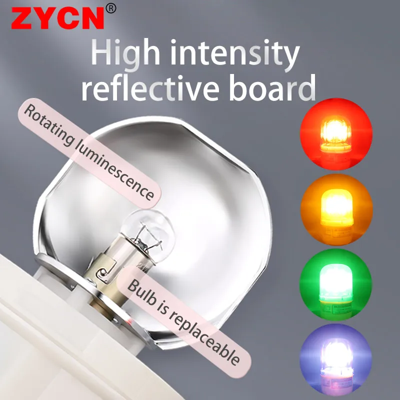 Flash Light Warning Sound Revolving Rotation Strobe Siren Beacon Beeper Emergency Signal Alarm Lamp Guard Post Vehicle 220V 1101