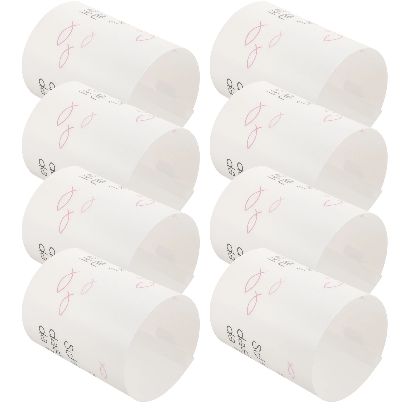 

8 Pcs Shade Windproof Plastic Cylinder Covers Plastic Cylinders For Candles Blue Set for Home Wedding Party Gifts