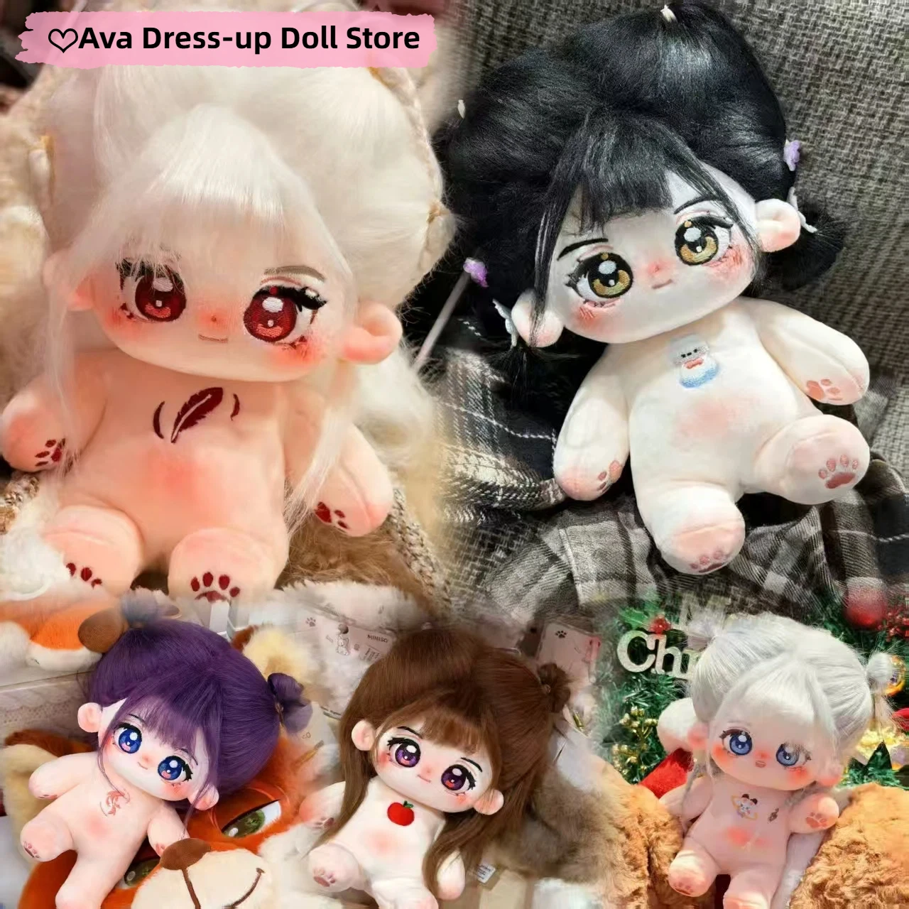 

20cm Anime Game Love and Deepspace Sylus Kawaii Girls Cosplay Soft Cotton Doll Body With Skeleton Cartoon DIY Toy Figures Gifts