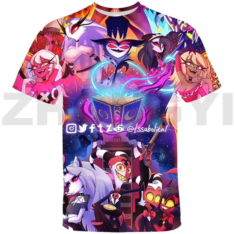 Anime Helluva Boss 3D T Shirt for Men Women High Quality Hip Hop Short Tees Merch Cosplay Clothing Harajuku Oversized T Shirt