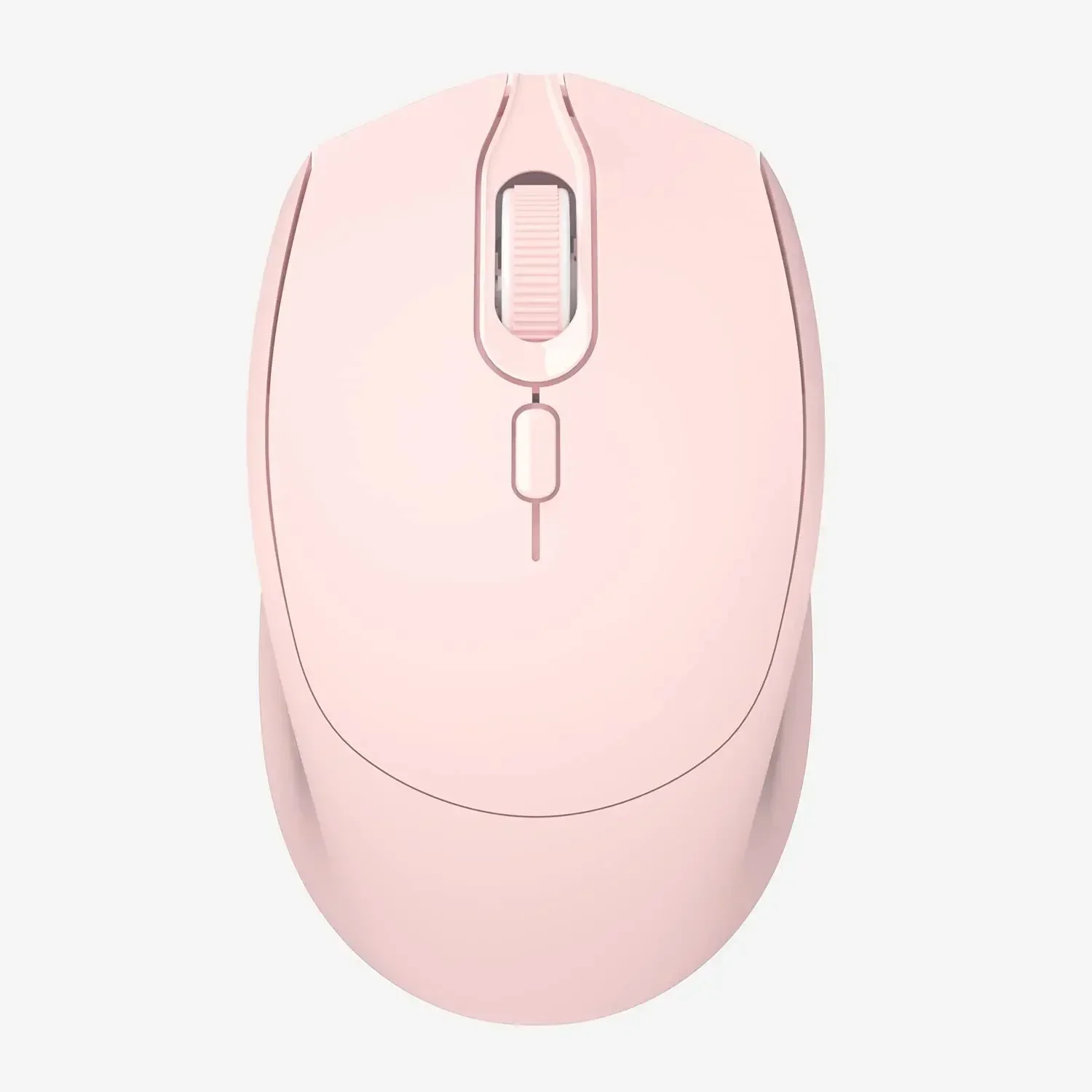 Ratón inalámbrico 2,4G con receptor USB, Mouse de ordenador portátil para PC, tableta, portátil (rosa)