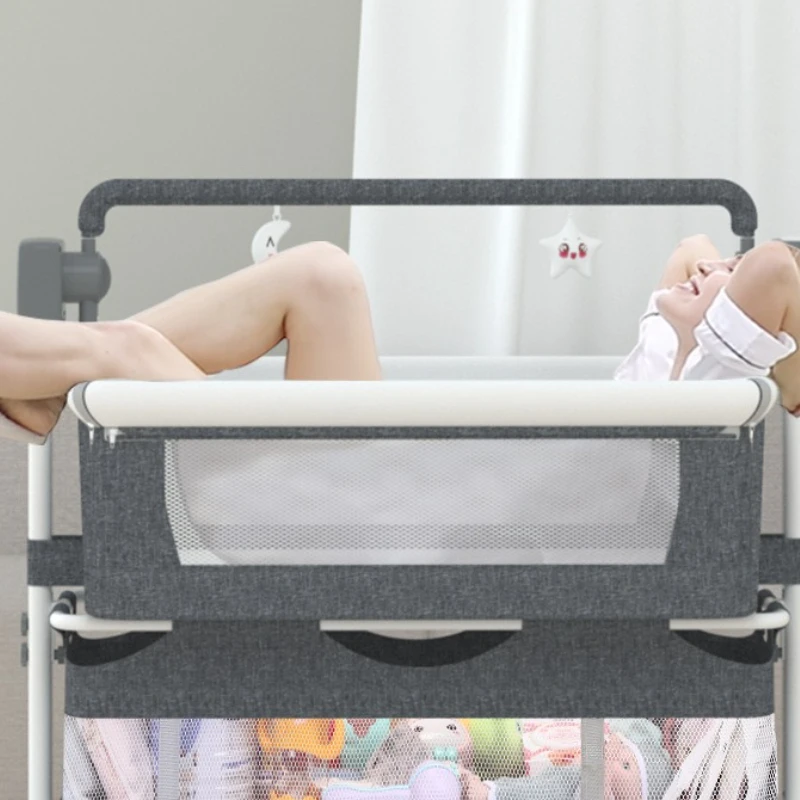 Kursi Goyang Ayunan Elektrik Multifungsi Bayi Lintas Batas Keranjang Tidur Tempat Tidur Samping Tempat Tidur Bayi Cerdas Baru Lahir