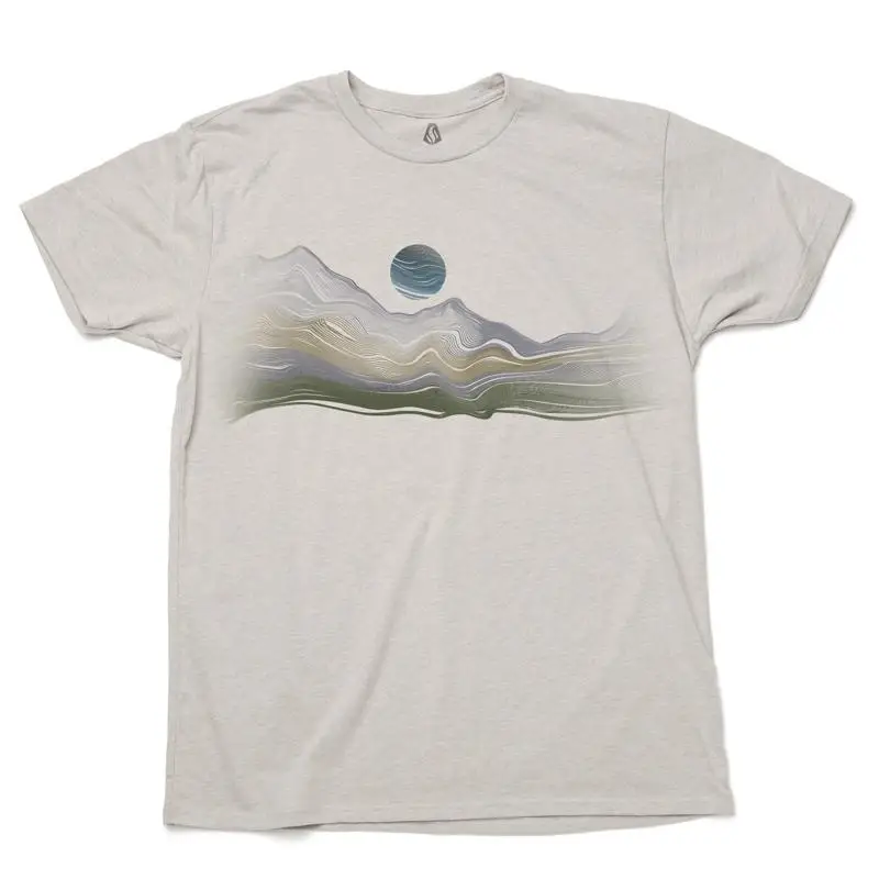 

Men s T Shirt Alpine Contours Nature Mountain Themed Outdoor for and Women
