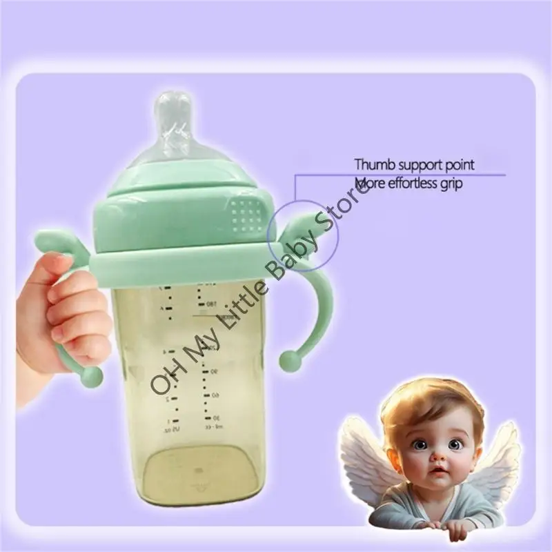 

M76C Bottle Attachment Handle for Baby, Neborns Feeding Bottle Hand Shank for Hegen Support Independent Drinking