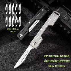 Mini Performance Medical Folding Knife, EDC Outdoor Desembalar Pocket Knife, Bisturi Machinery Cost, vários estilos