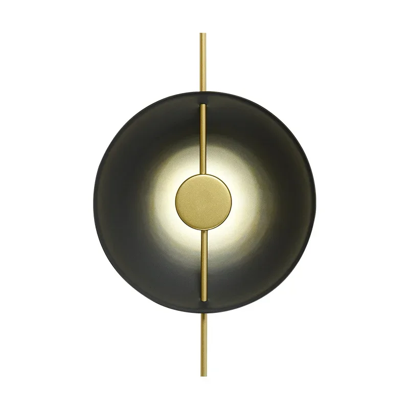 

Living room bedroom wall lamp study creative entrance stairs simple modern bedroom round LED bedside lamp