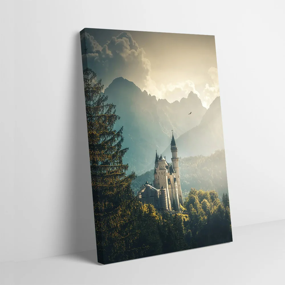 

Neuschwanstein Castle Printing Poster Customizable Pictures Wall Art Canvas Painting Gift for Living Room Decoration Home Mural