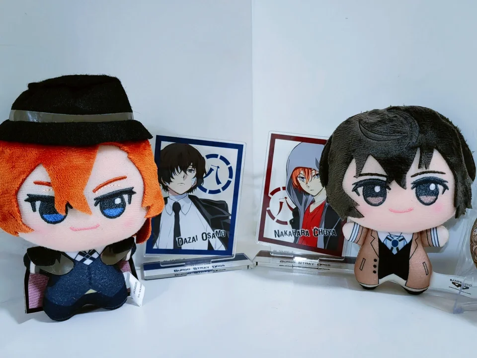

Подлинная Bungo Stray Dogs Nakajima Atsushi Ryunosuke Akutagawa аниме плюшевая хлопковая кукла игрушки сумка кулон Hallowmas Cospaly мультфильм