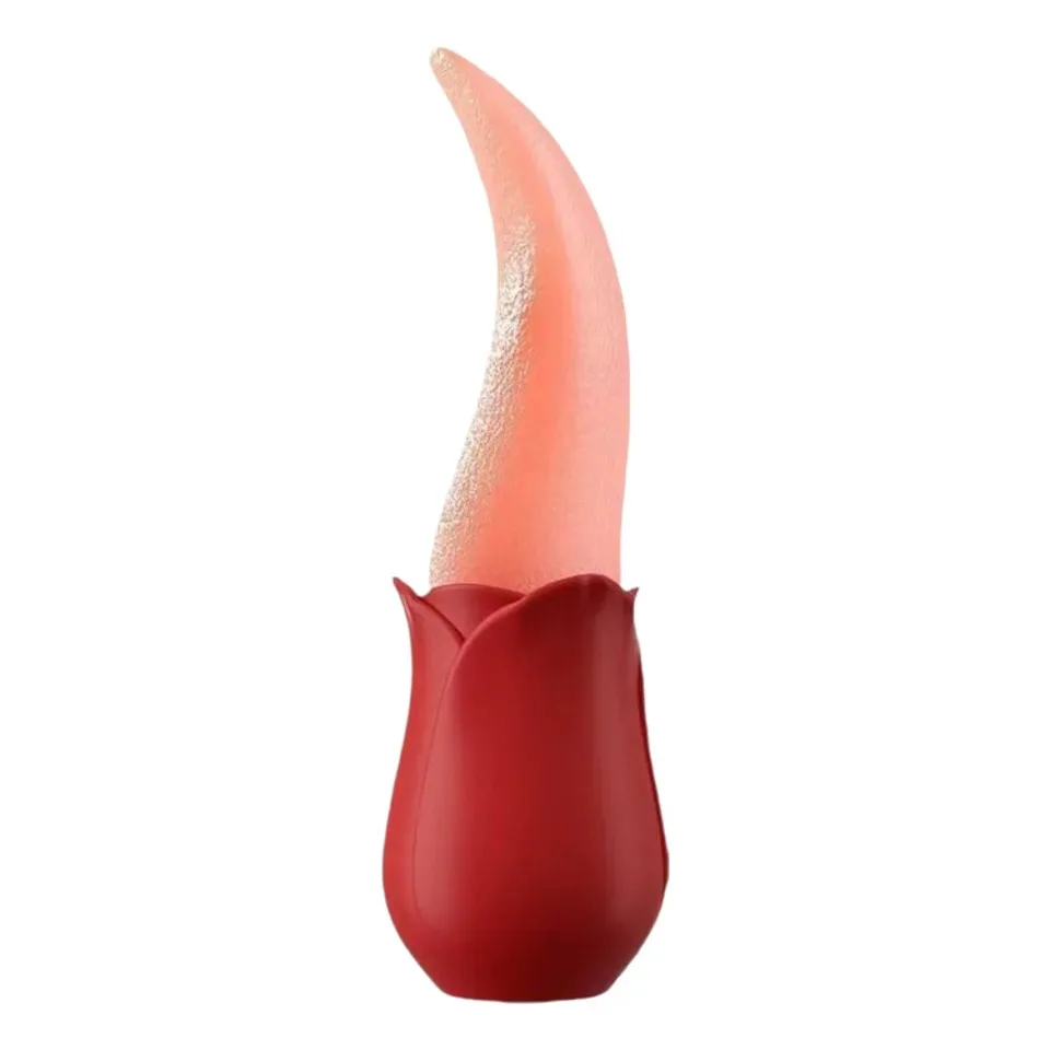 Realistic Licking Tongue Rose Vibrator For Women Nipples Clitoral Stimulation Vibrators Sex Toys For Adult Female Couples 18+