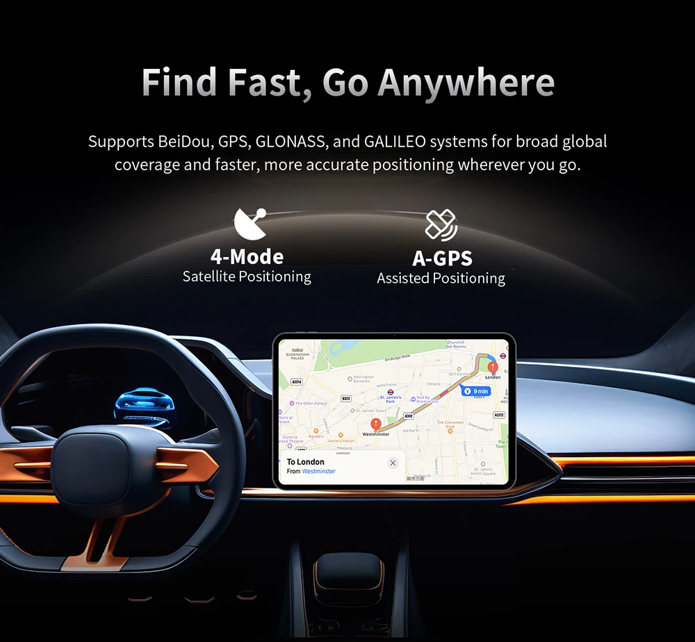 TECLAST T65 Tablet 13,4 Zoll FHD 1920x1200 120Hz IPS 16:10 Android 16 Unisoc T7280 Octa-Core 6GB RAM + 20GB virtuell 128GB 4G LTE Dual-SIM Dual-Band WLAN 8000mAh Widevine L1 Netflix GPS Globale Version – Detail 20