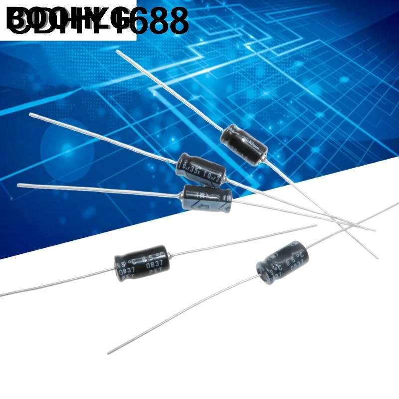 10 個 10UF 35V ニジカン発熱電解コンデンサ 35V 10UF 6X11 アキシャル