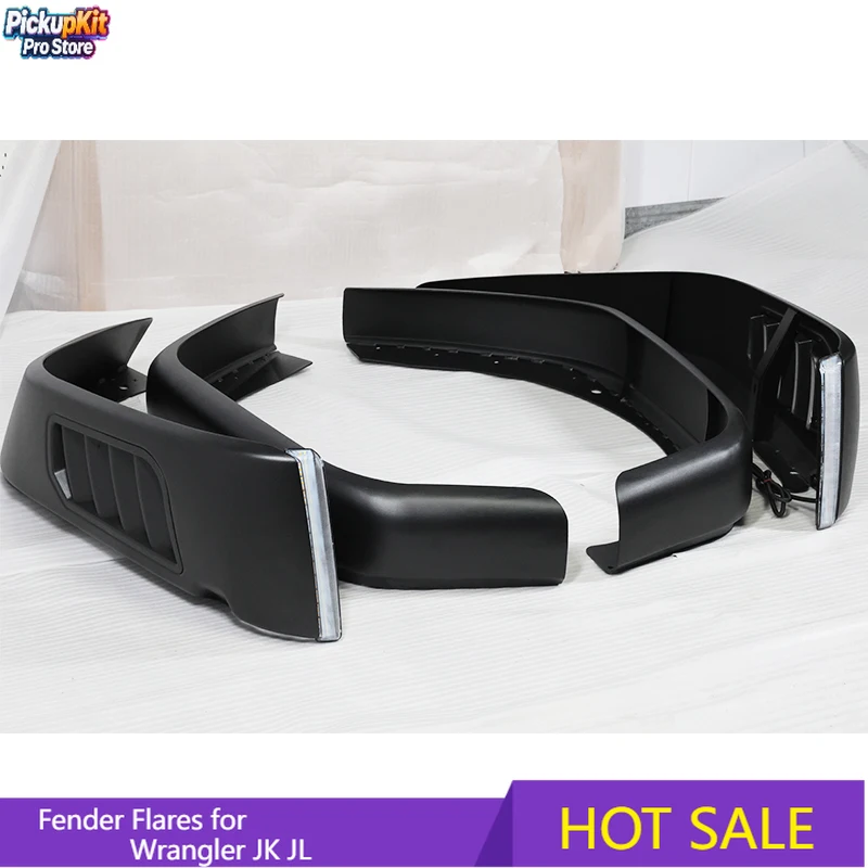 

Premium Standard Width Aluminum Panel Fender Flares for Wrangler JK JL