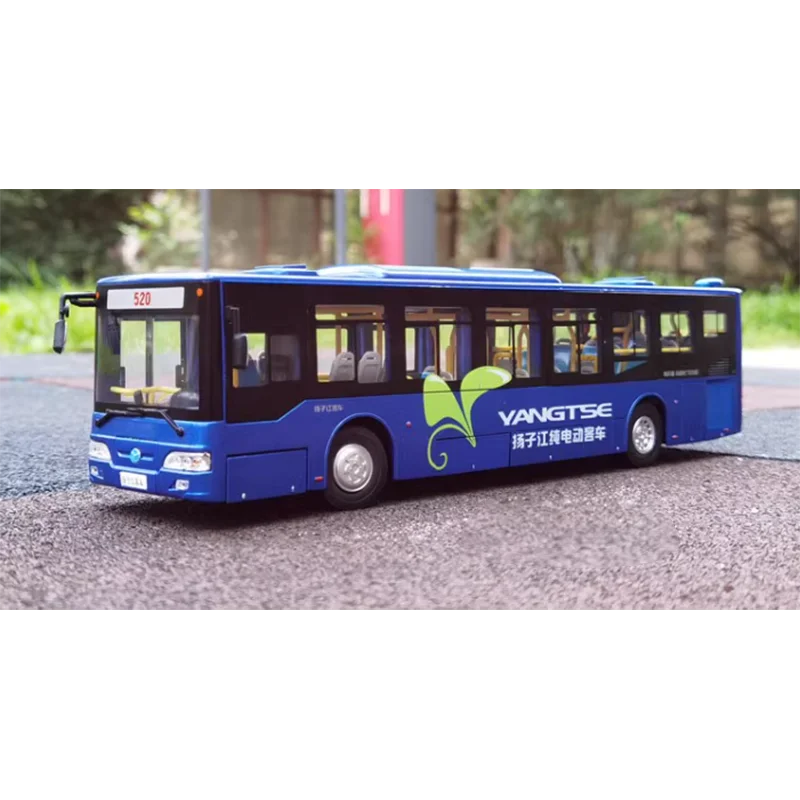 

Литой под давлением масштаб 1:42 Yangtze River Bus, бензиновая версия, модель автомобиля из сплава, сборная имитационная коллекция украшений, подарочные игрушки