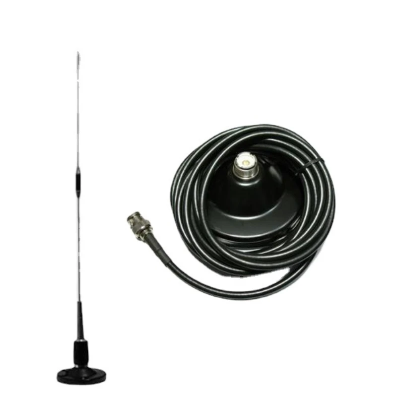 FM Antenna 76-108MHZ with Low Loss 10ft RG58  Cable Fix Bracket Lip Mount Antennas for Car