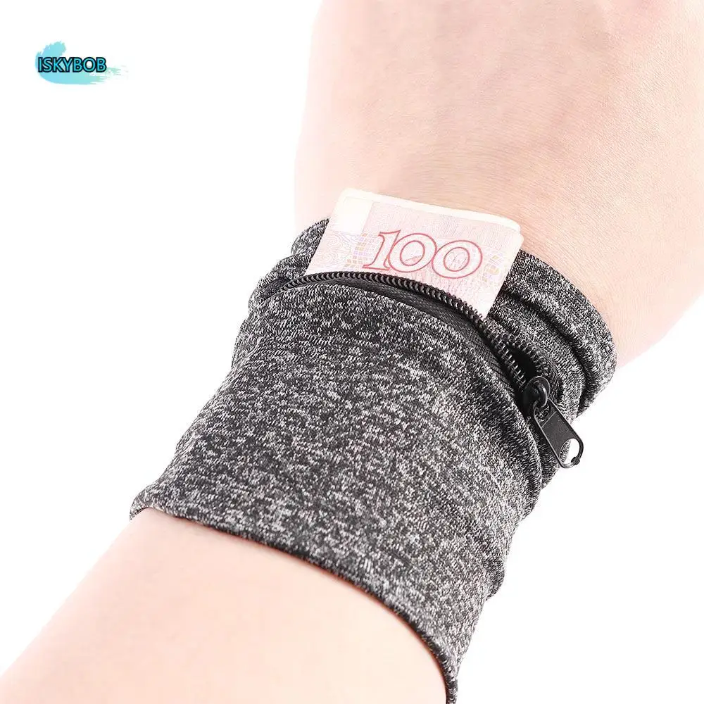 Sweat Band Zipper Protector Sport Brace Storage Bag Hand Guards Wrist Wallet Sweatband Wristband Wrist Support