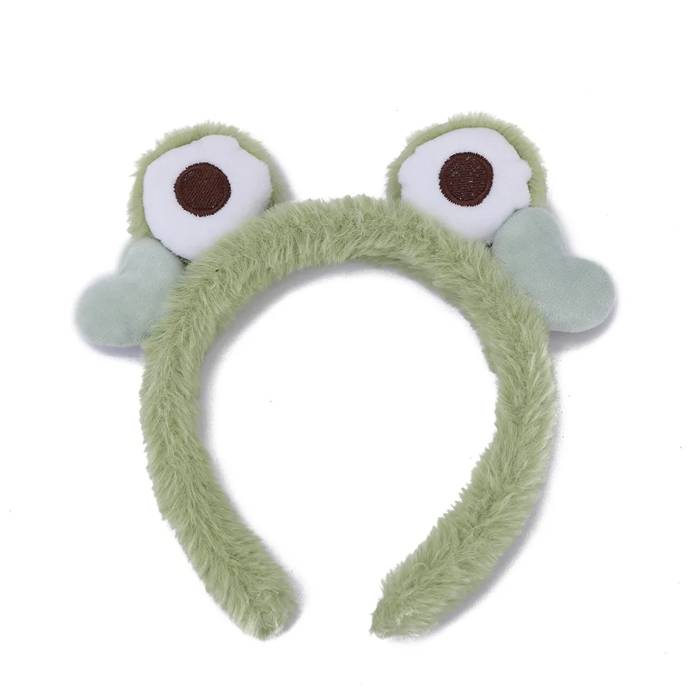 AISHG Big Eyes Frog Hair Band for Women Wide-brimmed Elastic Hairbands Cute Animal Girls Headband Hair Accessories