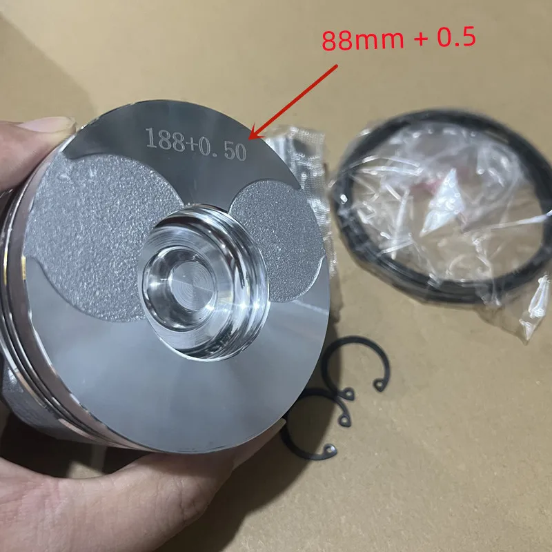 1SET 188 kit anello elastico perno anello pistone per 188F + 0.25 / 188F + 0.50 parti Micro motozappa motore diesel cinese