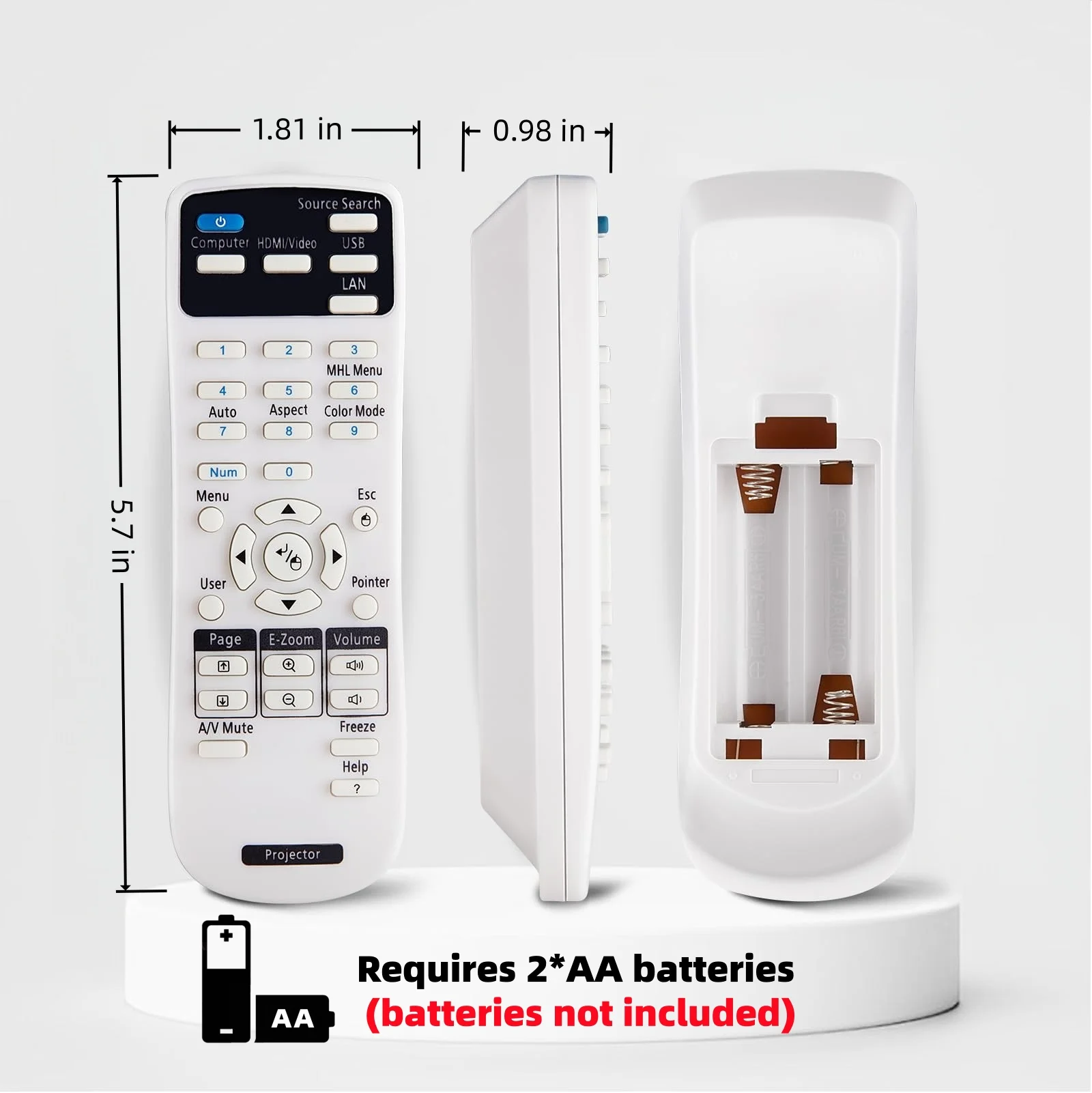 Pilot do projektora Epson do projektorów kina domowego serii EB EMP EX VS H BrightLink Powerlite — zdjęcie produktu 6