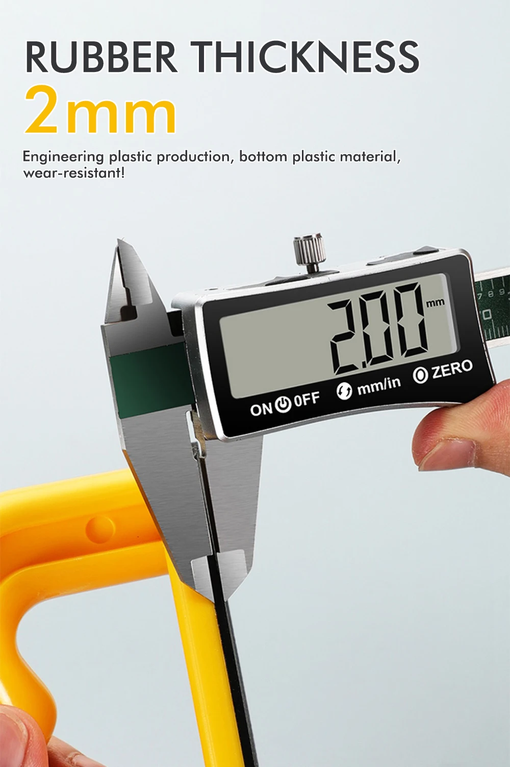 Bočný profil push blocku zobrazujúci oblasť úchopu