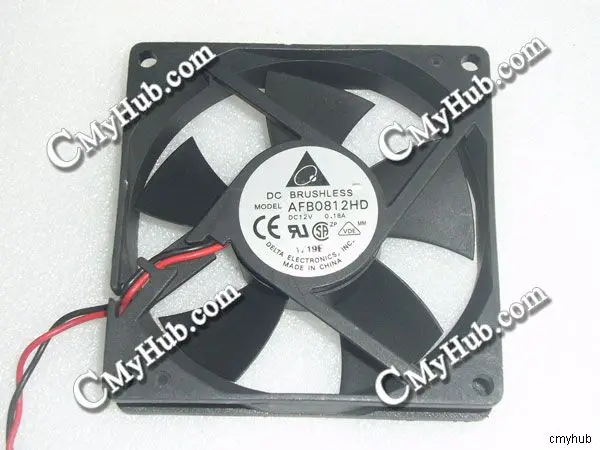 For DELTA AFB0812HD DC12V 0.18A 8020 8CM 80mm 80x80x20mm 5Pin 2Wire Cooling Fan AFB0812HD