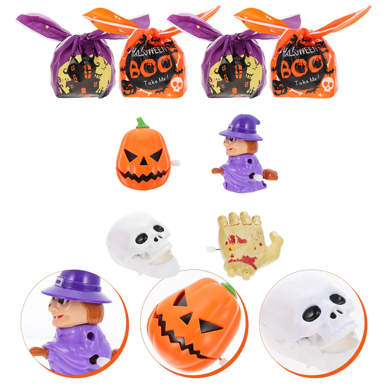 

Halloween Scared Toy Toys for Kids Party Prop Favors Bulk Novelties Clockwork Wind up