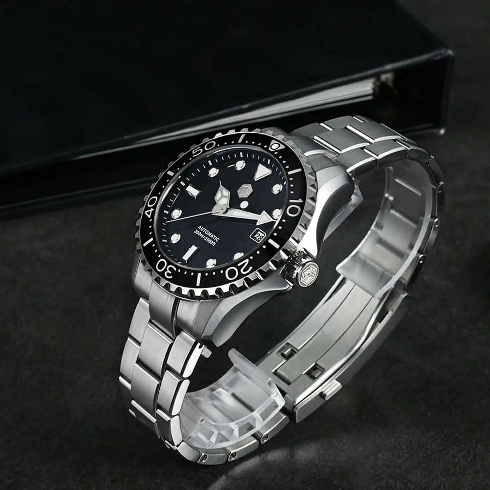 San Martin SN0009 40mm Men Watch Luxury Classic YN55 Automatic Mechanical Diving Watches Sapphire Luminous Waterproof 200m
