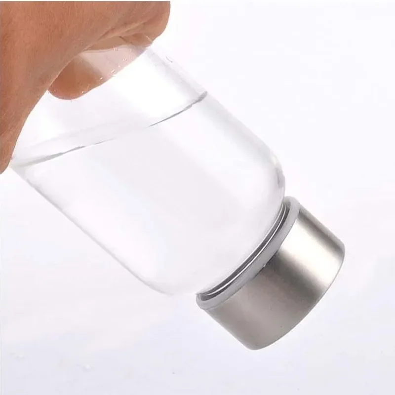 550ml Outdoors Portable Sport Glass Water Bottle With Rope Tour Drinkware Brief Car Carafe Adults Tea Bottle Direct Drinking