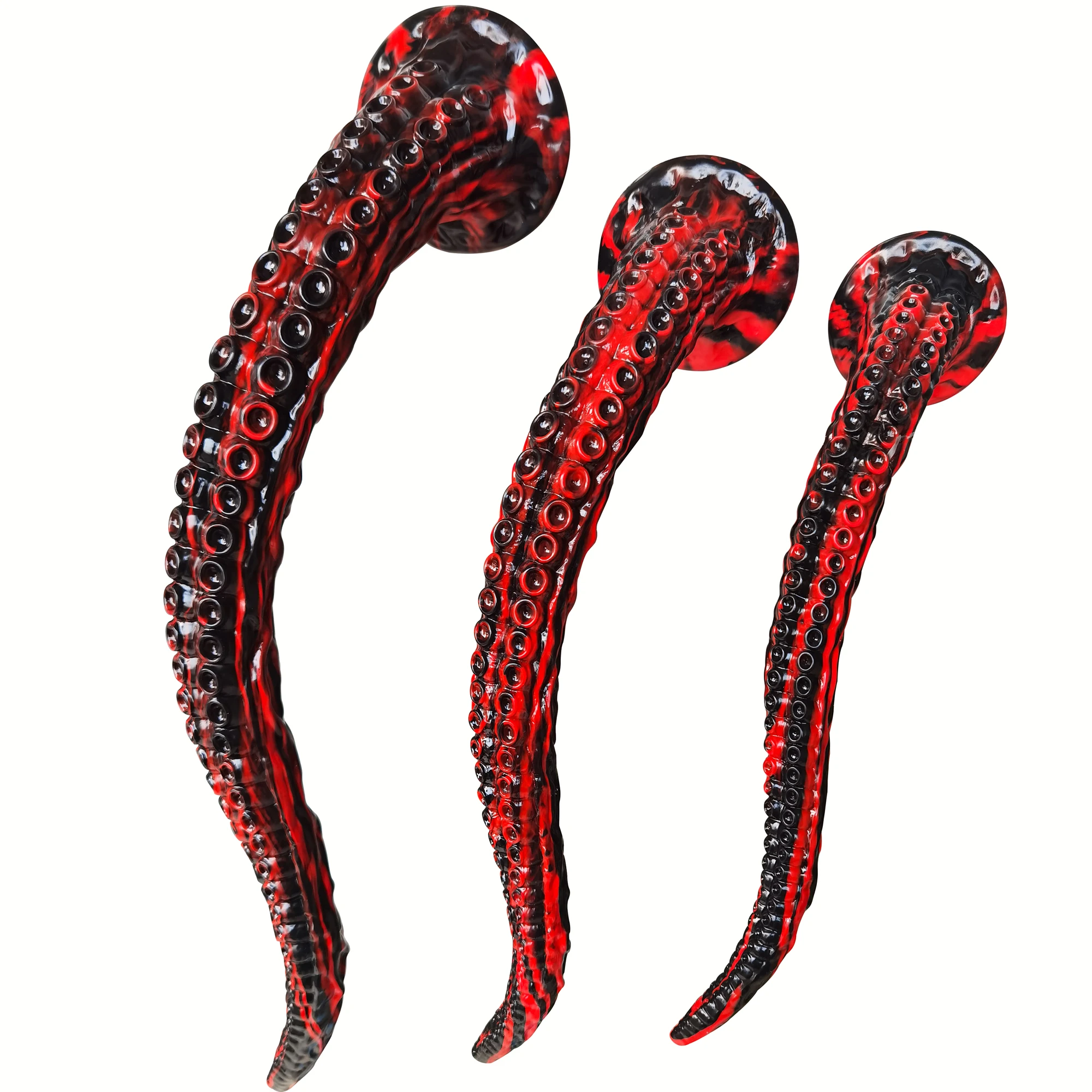 3Sizes Super Long Redblack Monster Dildos Anal Plug Adult Sexy Toys For Women Vaginal Massager Masturbate Anus Stimulate Fantasy