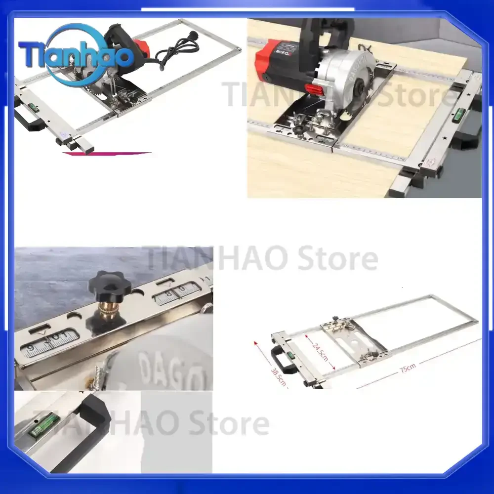 Multi-function Woodworking Panel Electric Circular Saw Machine Rail Positioning Cutting Board Tool for Various Models