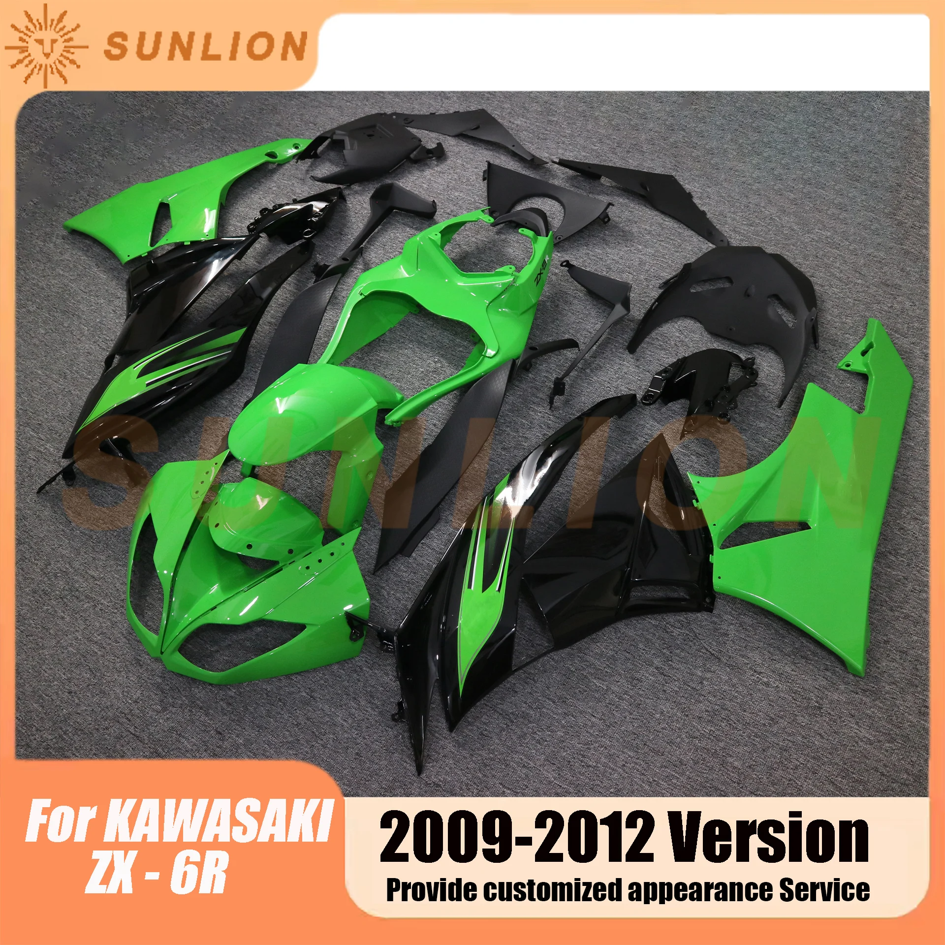 Body Full Fairing Kit For KAWASAKI NINJA ZX-6R 09-12 ZX6R ZX 6R 6 R 09 10 11 12 2009 2010 2011 2012 Fairing