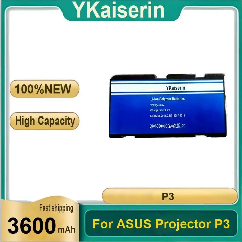 

3600Mah Hardwearing Safe And Reliable Projector Battery For Asus P3