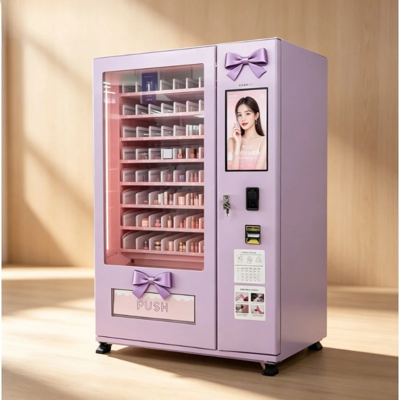 Customized Beauty Vending Machine Customized Size Adjustable Shelves Touch Screen Self‑service Dispenser for Retail Business
