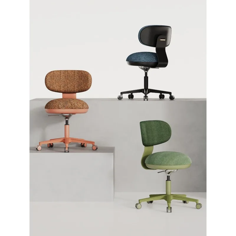 

Nordic soft cute dressing stool original retro office computer chair learning makeup home leisure chair