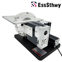EssSthmy Mini Metal Circular Saw Machine,36W 20000RPM Woodworking bench saw machine with safety guard