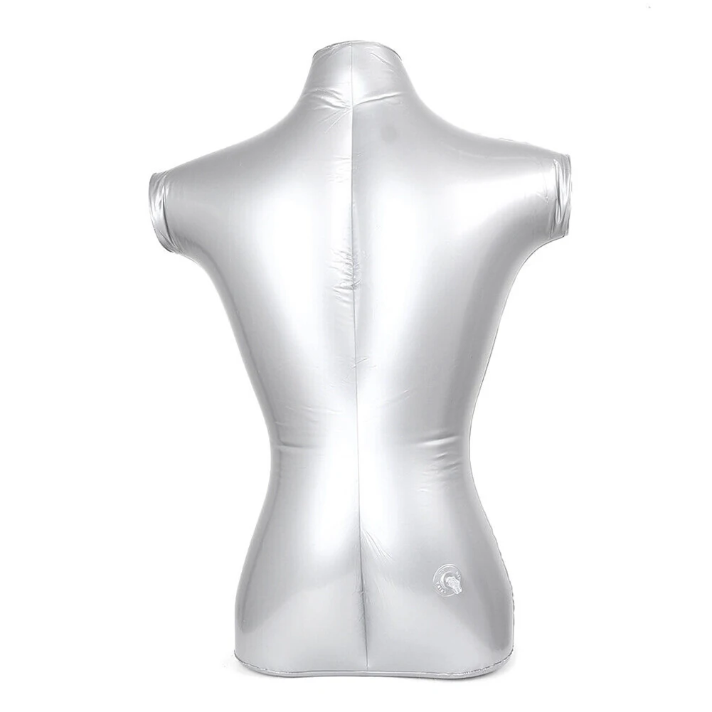 Modelo de Torso inflable de PVC para hombre, maniquí de medio cuerpo sin brazo, Top de camisa, accesorios de exhibición de ropa, modelo de Torso simulado