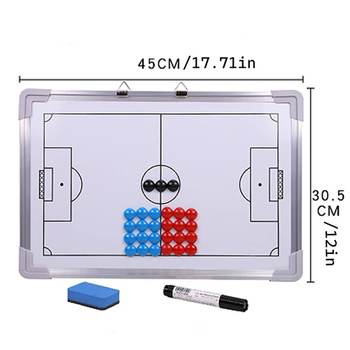 Imagen 2 del producto Placa magnética táctica para entrenador de estrategia de fútbol, tablero de fútbol, tablero de enseñanza de mesa de arena de entrenamiento de competición montado en la pared