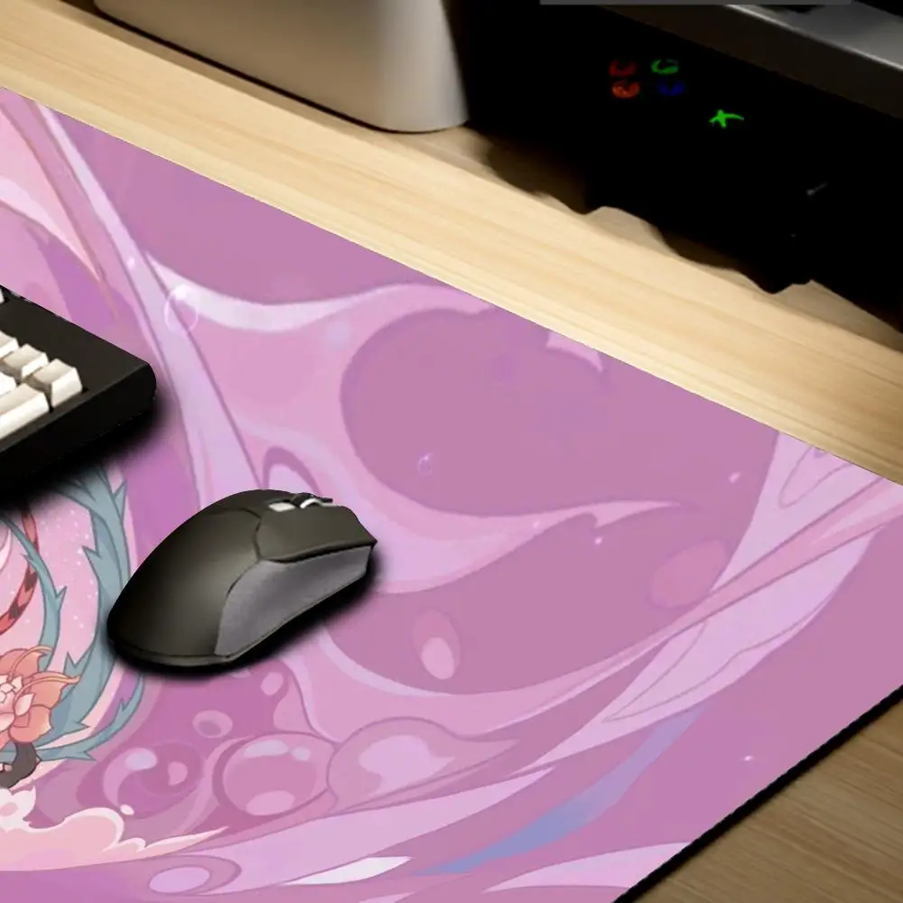 Hot Genshin Impact Game Character Mousepad accessori per Computer tappetino per tastiera per Mouse da gioco di grandi dimensioni tappetino per scrivania addensato