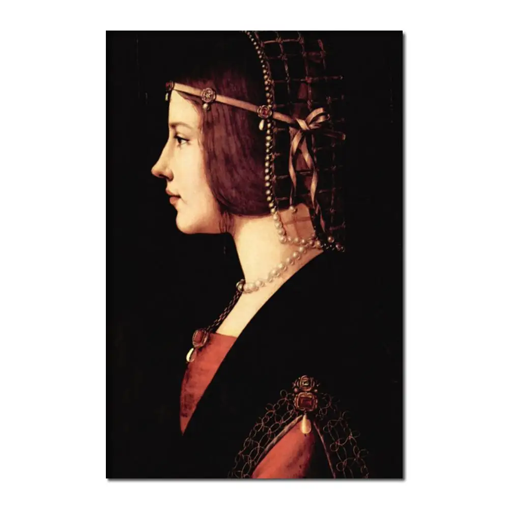 

Oil Paintings For Living Room Wall Lady Beatrice D Este Leonardo Da Vinci High Quality Hand Painted On Canvas For Home Decor