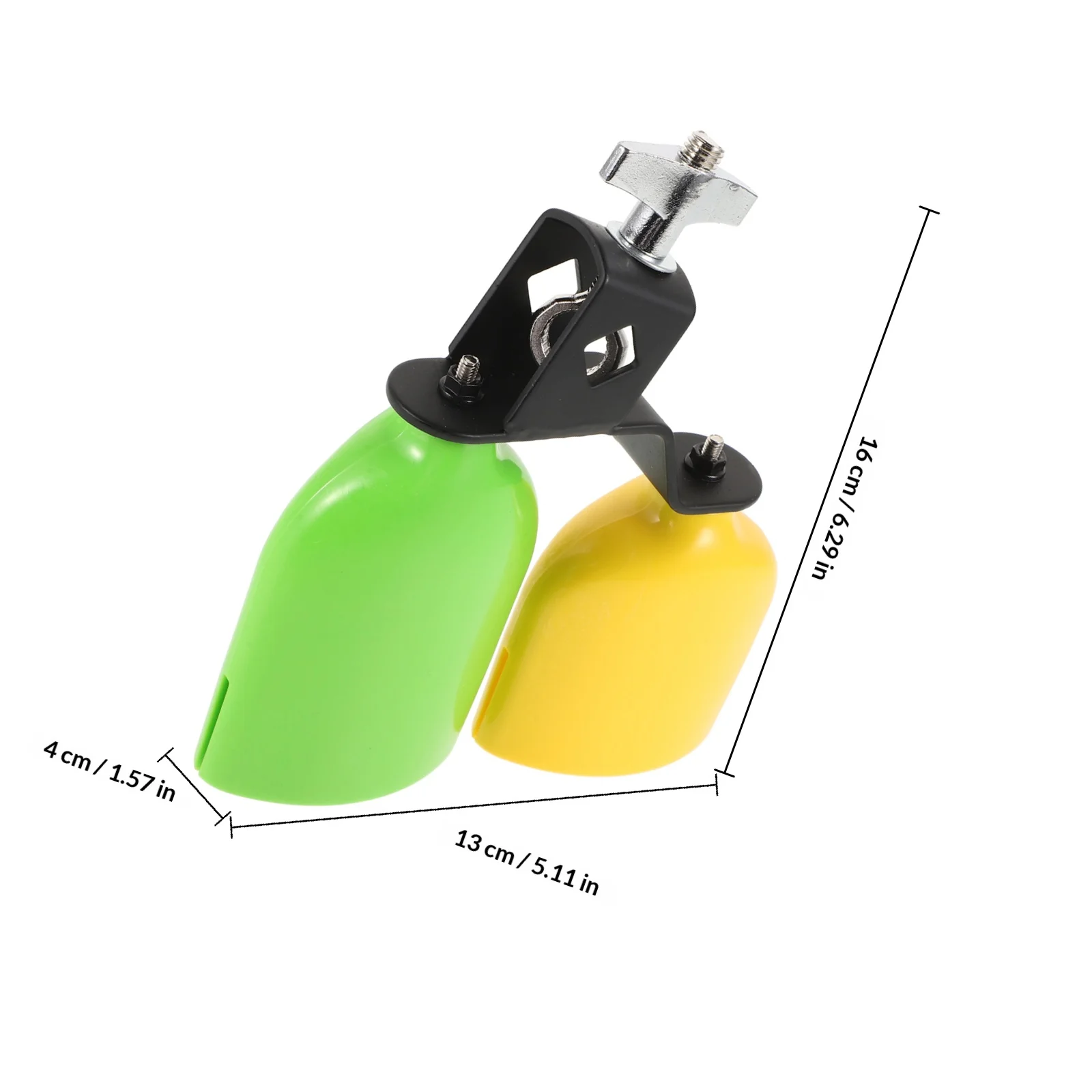 Kunststoff-Kuhglocken-Set, Fisch-Schlaginstrumente für Schlagzeug, hohe und niedrige Töne, Musikzubehör für Kinder, festlich