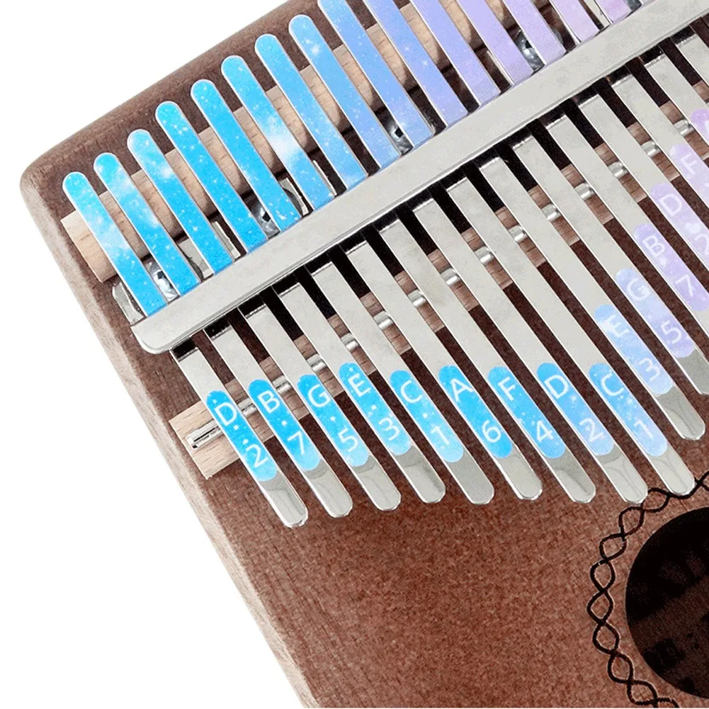 Note Sticker Kalimba Sticker Accessories Learner PVC Parts Scale Thumb Piano Tools 17Keys For Beginners Kalimba