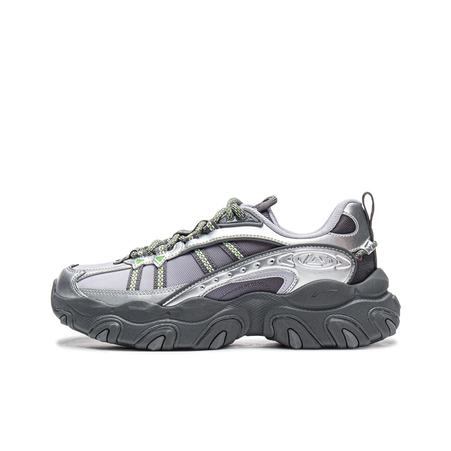 Li Ning X Claw Lite 3 Low top Chunky Sneakers Women's Purple Silver AGCW004-4