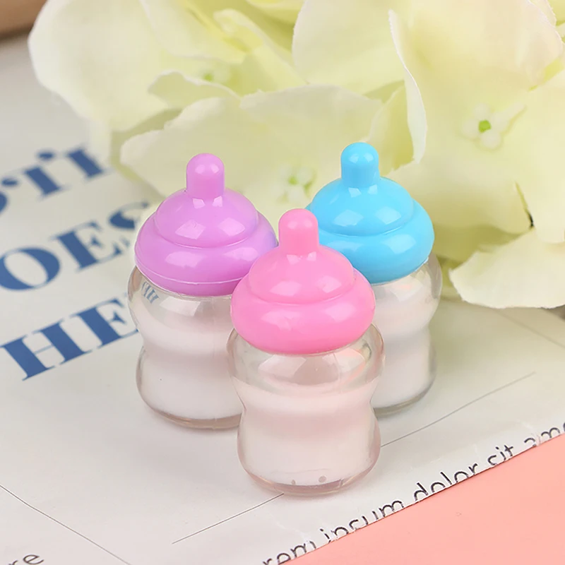 3PCS Puppenhaus Babyflasche Zubehör Spielhaus Spielzeug Möbel Puppenhaus Miniatur Zubehör