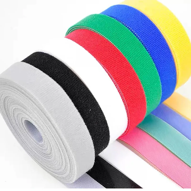 5M/Roll Reusable Hook Loop Fastening Tape Cable Ties Straps Nylon Straps DIY Home Wires Cords Manage Wire Organizer Straps