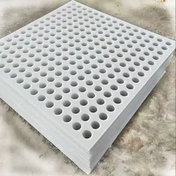 3mm-5mm thickness White PP PE PVC wear-resistant slot round hole perforated plastic sheet with holes customized For Filters