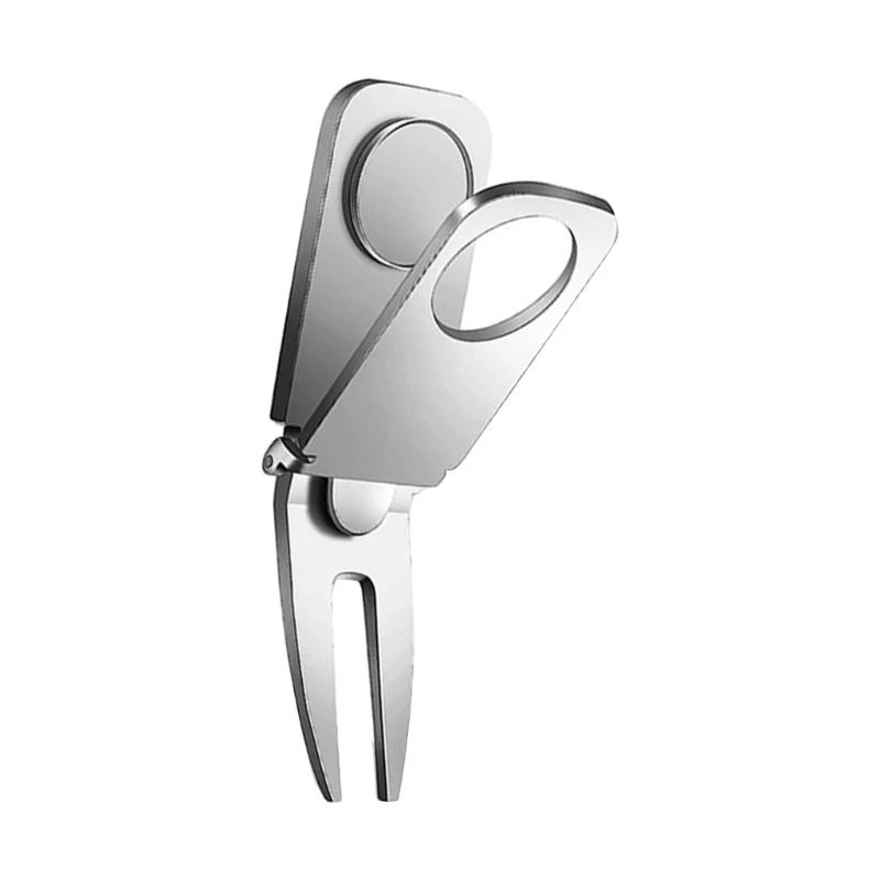 

3 в 1 Портативный держатель для гольф -тележки для ремонта Divot Divot Tool и Ball Marker