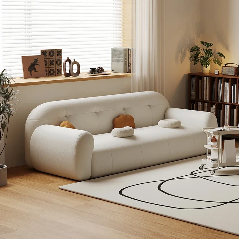 Small apartment living room anti-cat scratch sofa