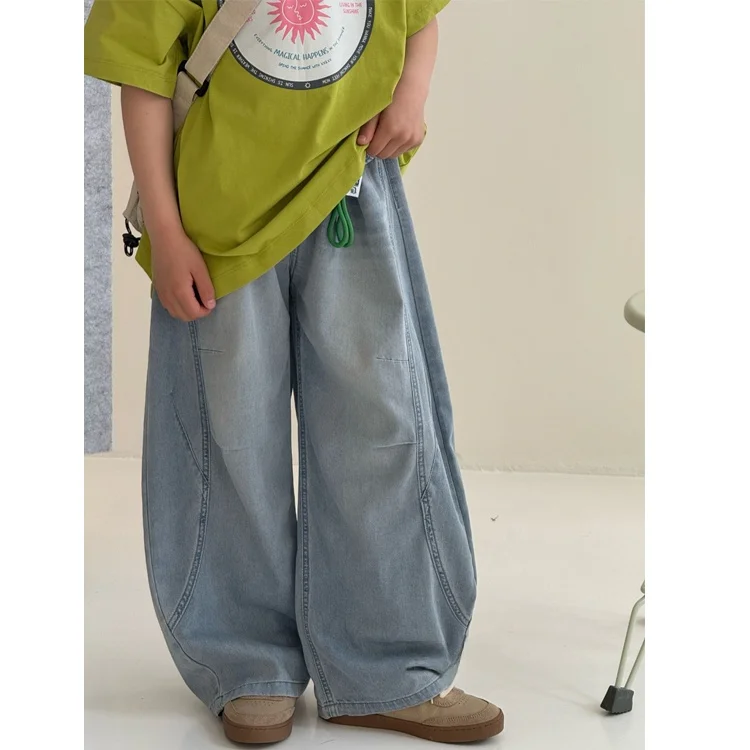 jeans-per-bambini-sunshine-love-blade-pantaloni-in-denim-casual-larghi-estivi-morbidi-in-misto-cotone-alla-moda-e-leggeri-per-ragazze-e-ragazzi